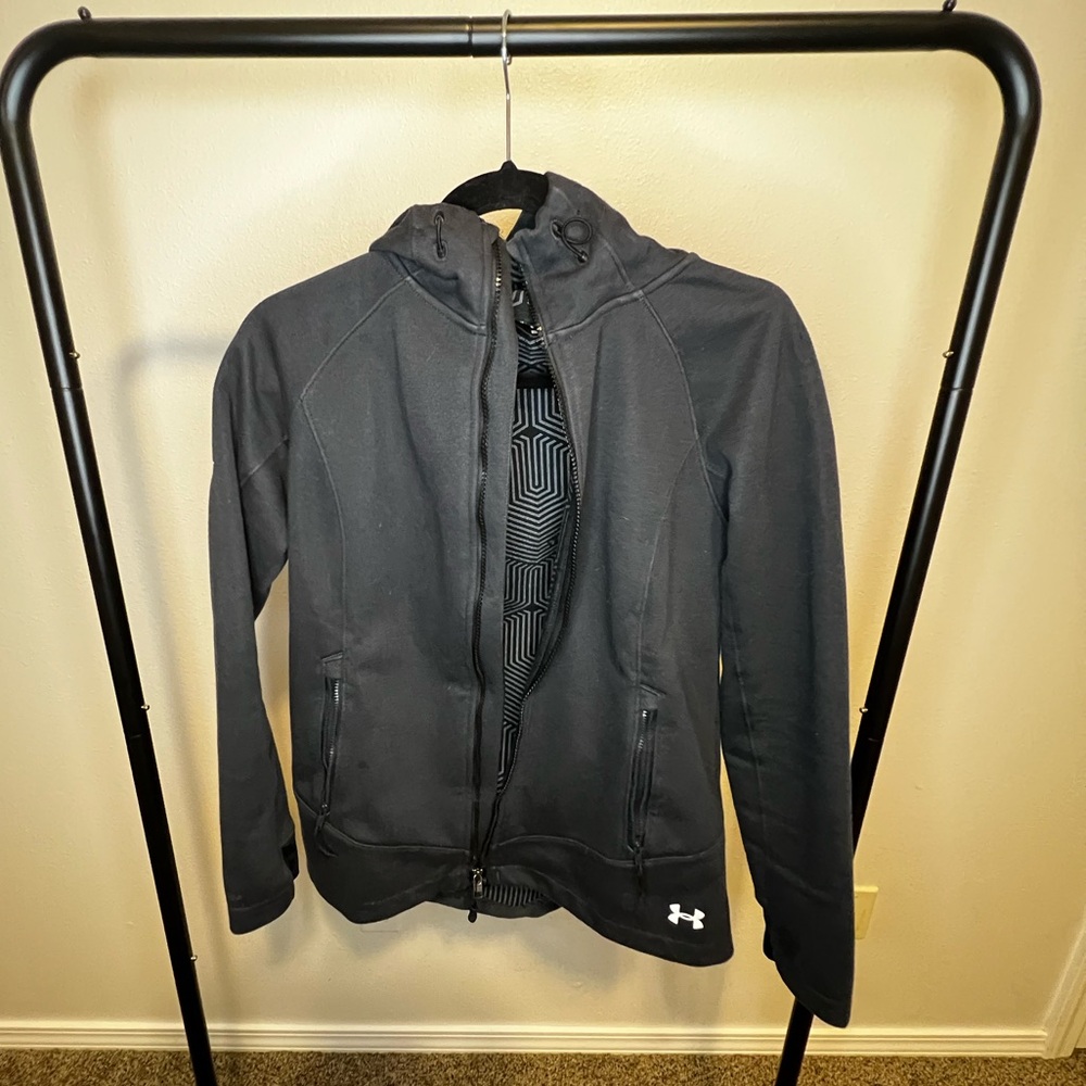 Under Armour ColdGear Full-Zip Hooded Jacket – Women’s Small (Penske Logo)